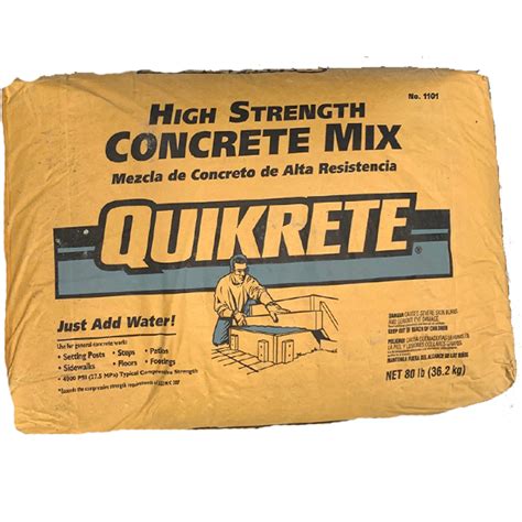 quikrete 80 lb bag|quikrete 80 lb bag volume.